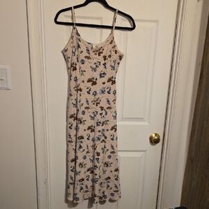 Vintage Floral Print Women's Dress